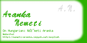 aranka nemeti business card